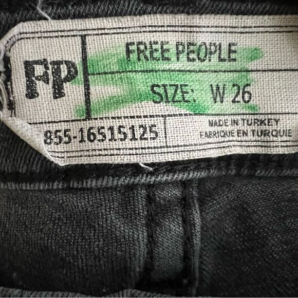 Free People Black Skinny Jeans Size 26 - Picture 3 of 3